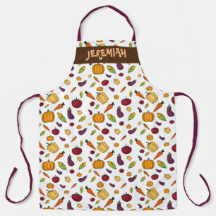 Delantal Verduras sanas "todo sobre la impresión"