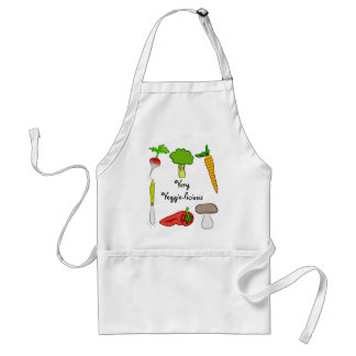 Delantal Verduras Vegetales Broccoli Radish Carrot Art