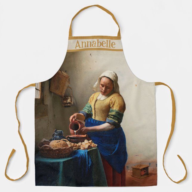 Delantal Vermeer La Lechera Personaliza (Anverso)
