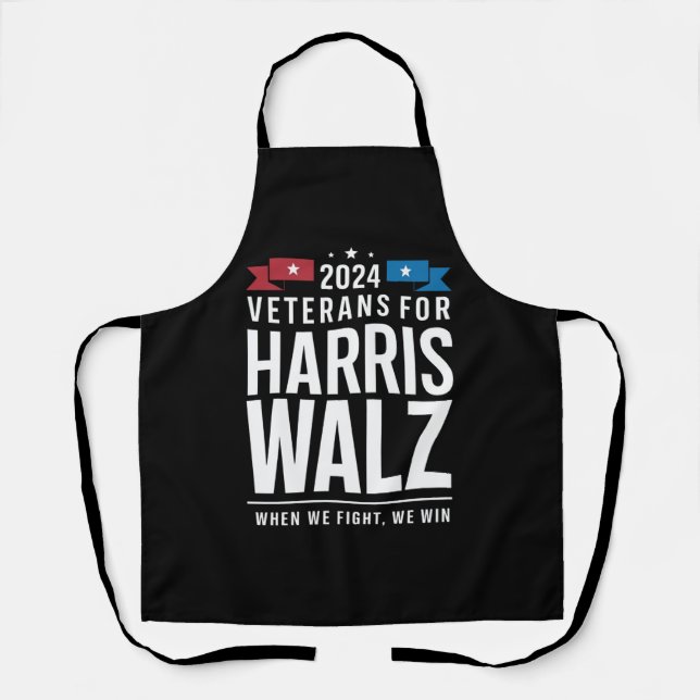 Delantal Veteranos De Harris Walz 2024 (Anverso)
