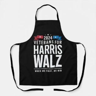 Delantal Veteranos para Harris Walz 2024 Presidencial 