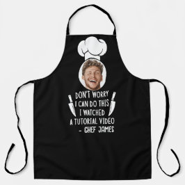 Delantal Vi un video tutorial gracioso y una foto Personali