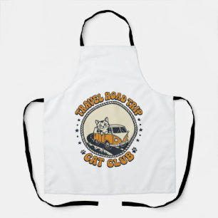 Delantal Viaje Camiseta Arte Amante Gatos Mascotas - Viaje