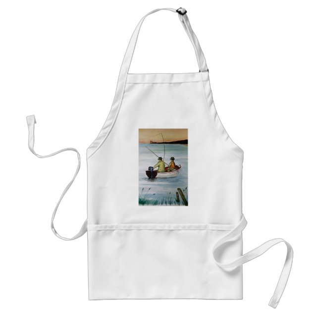 Delantal Viaje de pesca de padre e hijo (Frente)