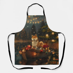 Delantal Viaje Festivo de Navidad de Akita