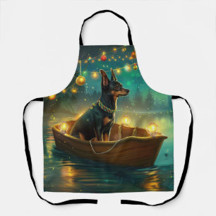 Delantal Viaje Festivo de Navidad del Kelpie Australiano