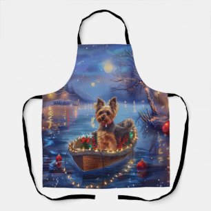 Delantal Viaje Festivo de Navidad del Terrier Biewer