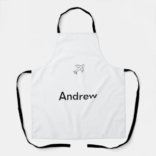 Delantal Viaje simple mínimo en avión añadir su nombre p