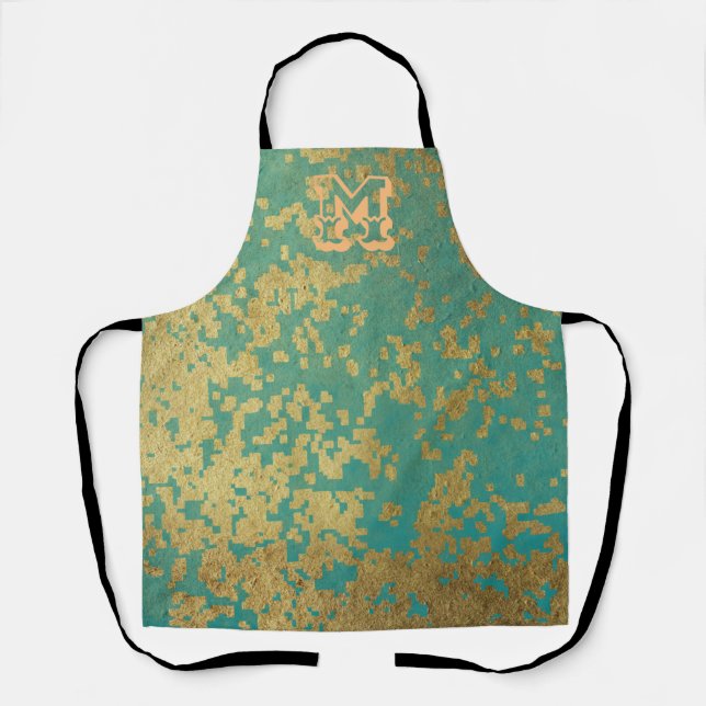 Delantal Vibe de temporada de vacaciones de oro (Anverso)