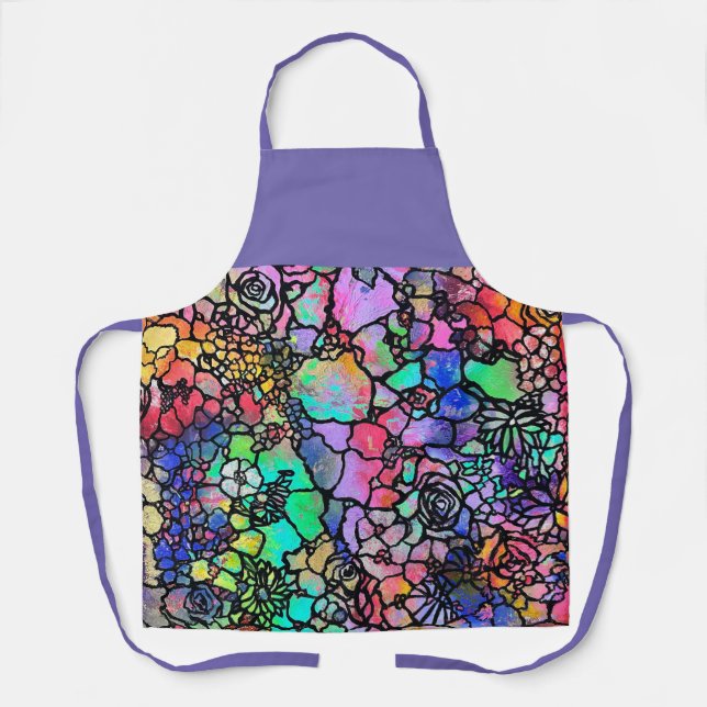 Delantal Vibrant Bouquet Apron (Anverso)