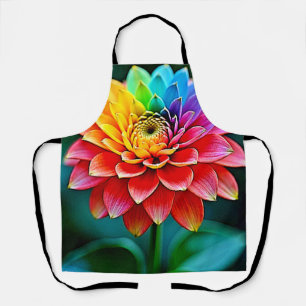 Delantal Vibrante arte de ensueño de Rainbow Petal