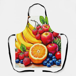 Delantal Vibrante Diseño De Delight De Fruta Fresca