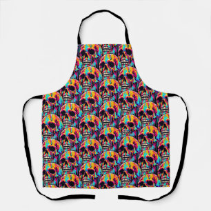 Delantal Vibrante Melting Skull