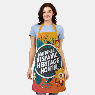 Delantal Vibrante Mes del Patrimonio Nacional Hispano