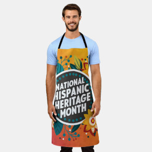 Delantal Vibrante Mes del Patrimonio Nacional Hispano