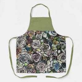 Delantal Vibrante Rosa Floral Bouquet Apron