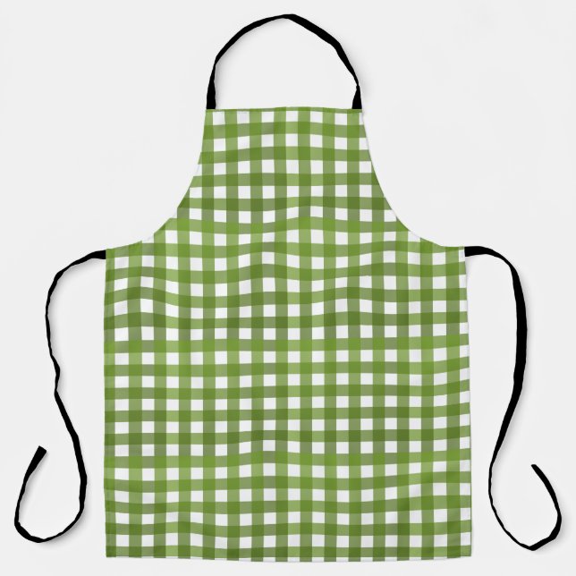 Delantal Vichy Vert (Anverso)