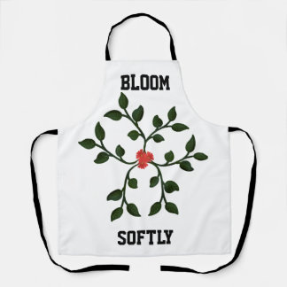 Delantal Vid Floral Minimalista | Diseño Botánico Elegante