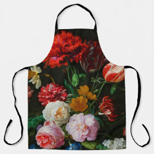 Delantal Vida con flores en una bolsa de vidrio