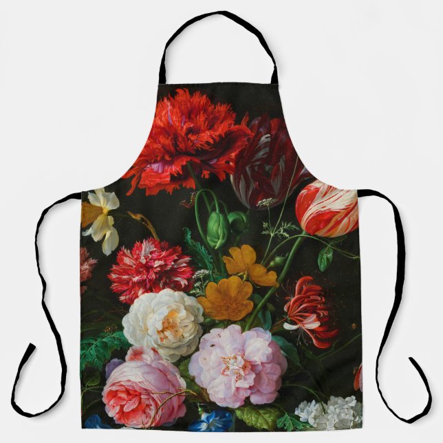 Delantal Vida con flores en una bolsa de vidrio (Anverso)