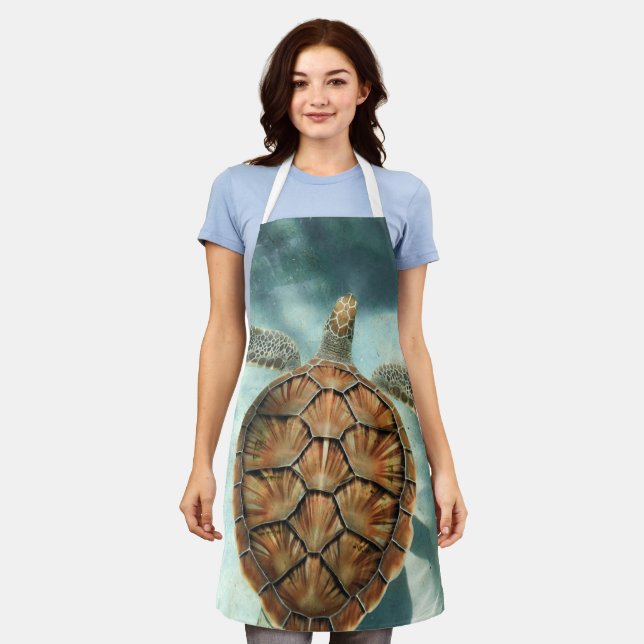 Delantal Vida marina (Gastado)