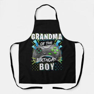 Delantal Videojuego de la abuela del niño cumpleaños