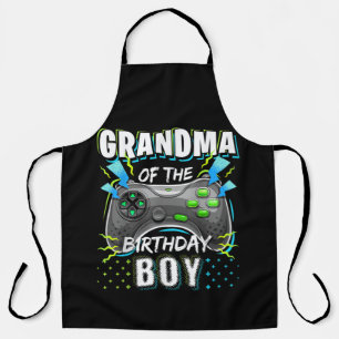Delantal Videojuego de la abuela del niño cumpleaños
