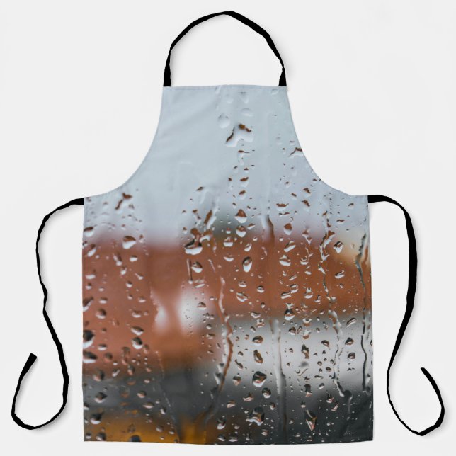 Delantal Vidrio con gotas de lluvia (Anverso)