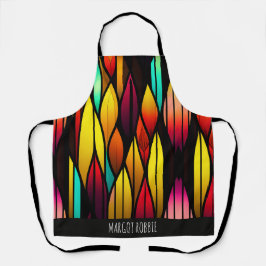 Delantal Vidrio con manto de cama muestra el patrón mosaico