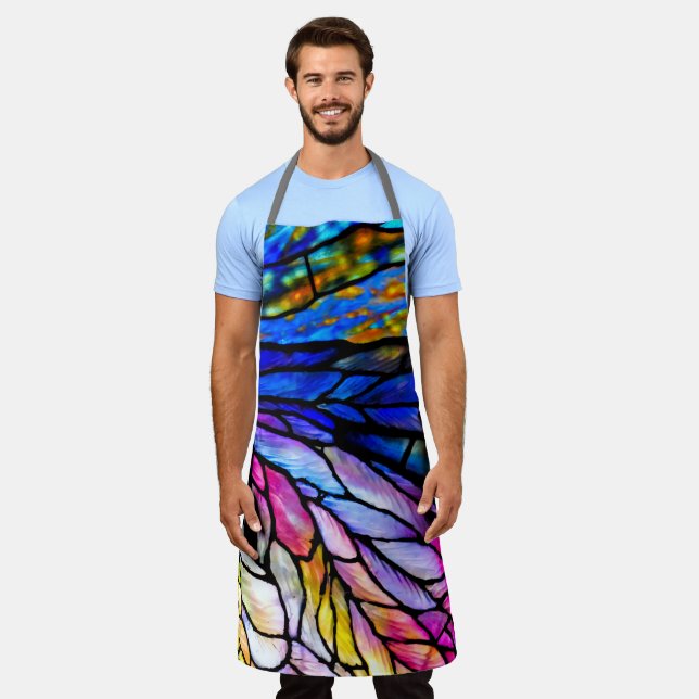 Delantal Vidrio manchado, Tiffany - Estilo, (Gastado)