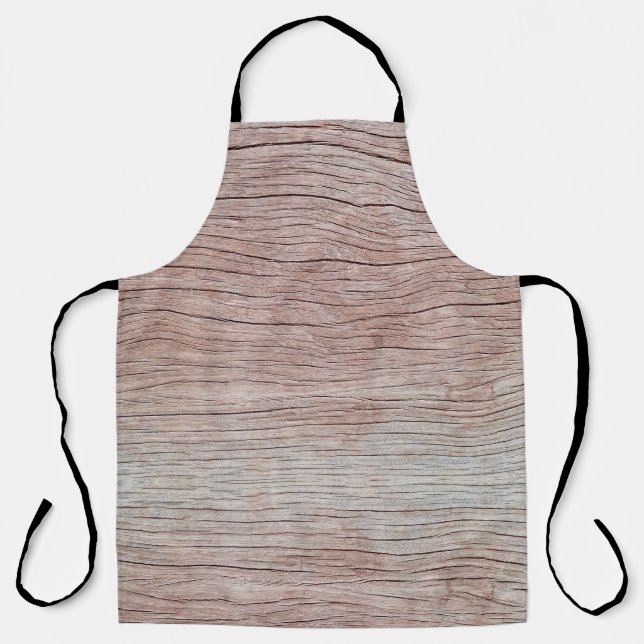 Delantal Vieja textura de madera con hermosos motivos natur (Anverso)