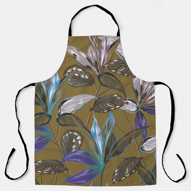 Delantal Vieja textura de pared con grietas, fondo retro,   (Anverso)