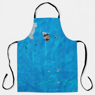 Delantal Viejas puertas de hierro azul fondo oxidado de tex