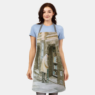 Delantal Viejos Libros -