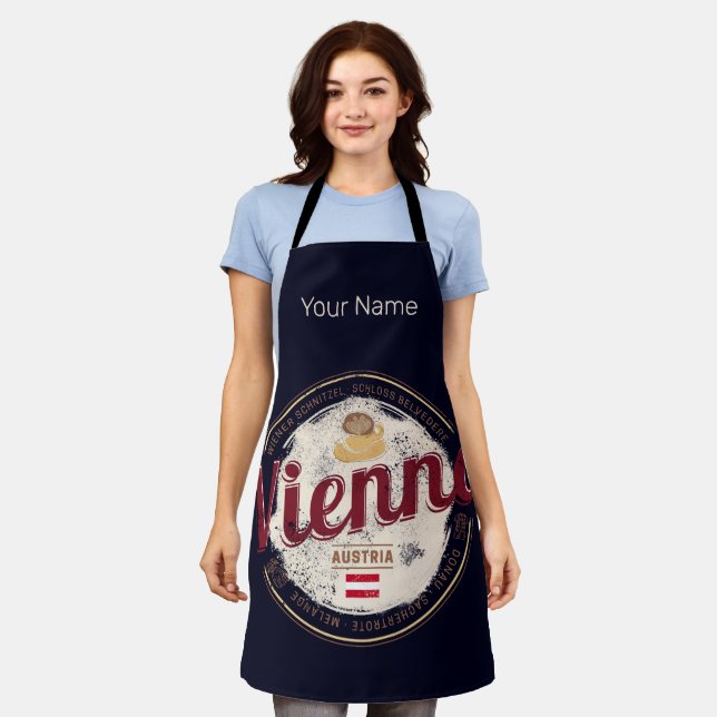 Delantal Viena Austria Capital Vienesa Melange (Gastado)