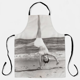 Delantal Viendo el mundo desde otro anglosajón, retro,