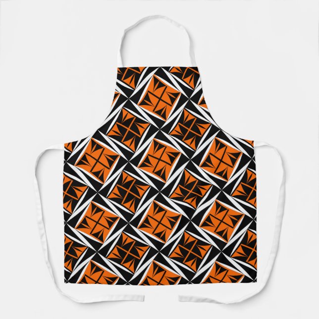 Delantal Vientos sagrados en Naranja (Anverso)