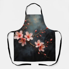 Delantal Vietnamese Peach Blossom Art