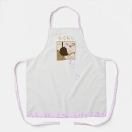 Delantal Viewing Cherry Blossoms Apron