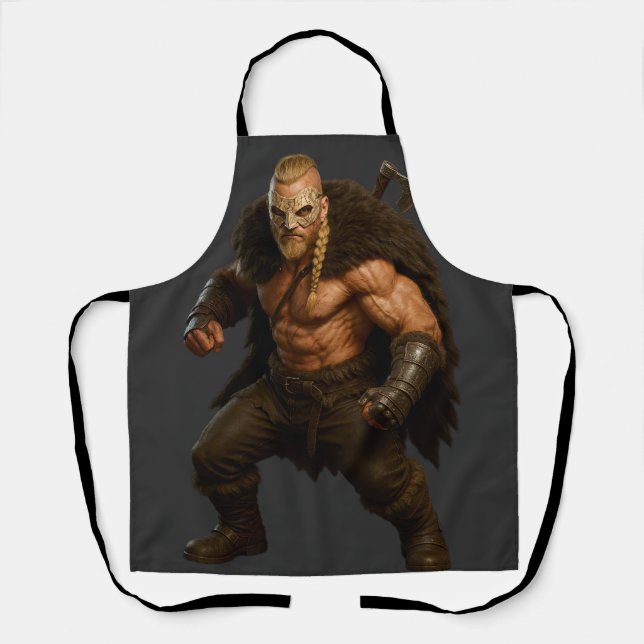 Delantal Viking Barbarian Hero Apron (Anverso)