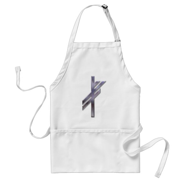 Delantal Viking Rune-luck-silver (Frente)