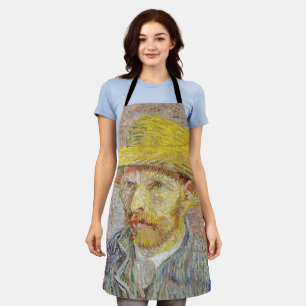 Delantal Vincent van Gogh - Autorretrato con sombrero de pa
