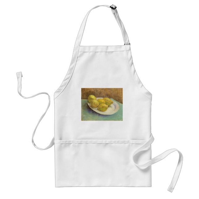Delantal Vincent van Gogh - Bodegón Limones en un Plato (Frente)