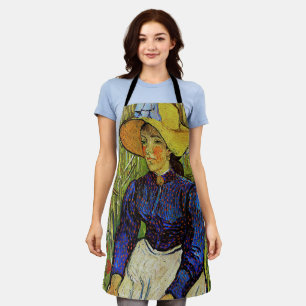 Delantal Vincent van Gogh - Campesina con sombrero de paja
