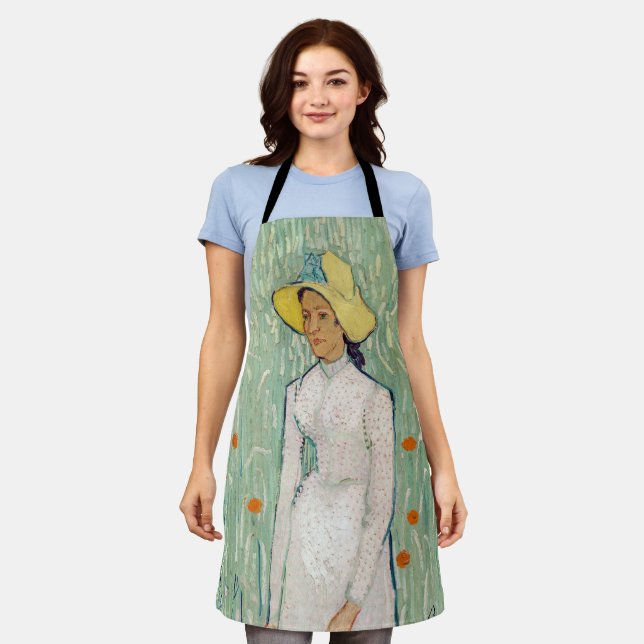 Delantal Vincent van Gogh - Chica en blanco (Gastado)