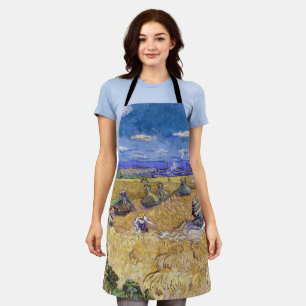 Delantal Vincent van Gogh - Cuestas de trigo con raperos