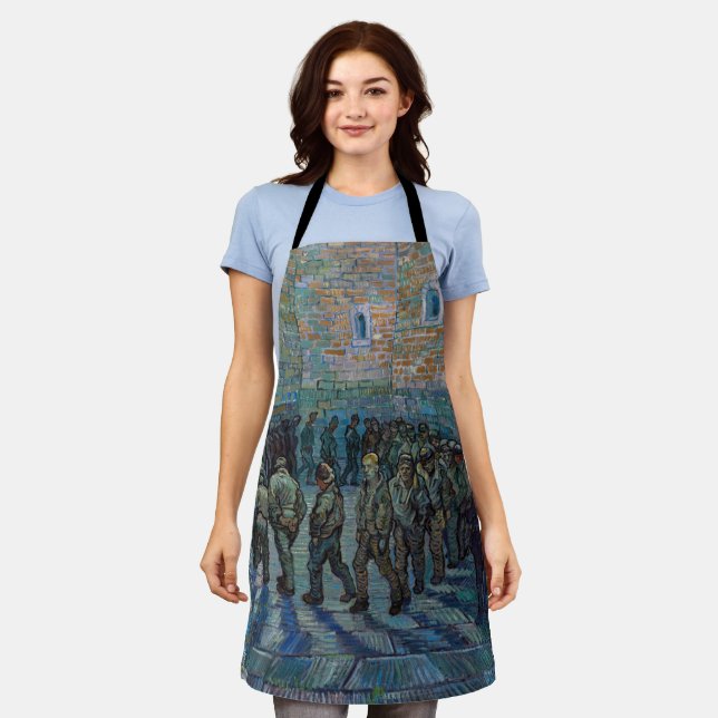 Delantal Vincent van Gogh - El patio de la prisión (Gastado)