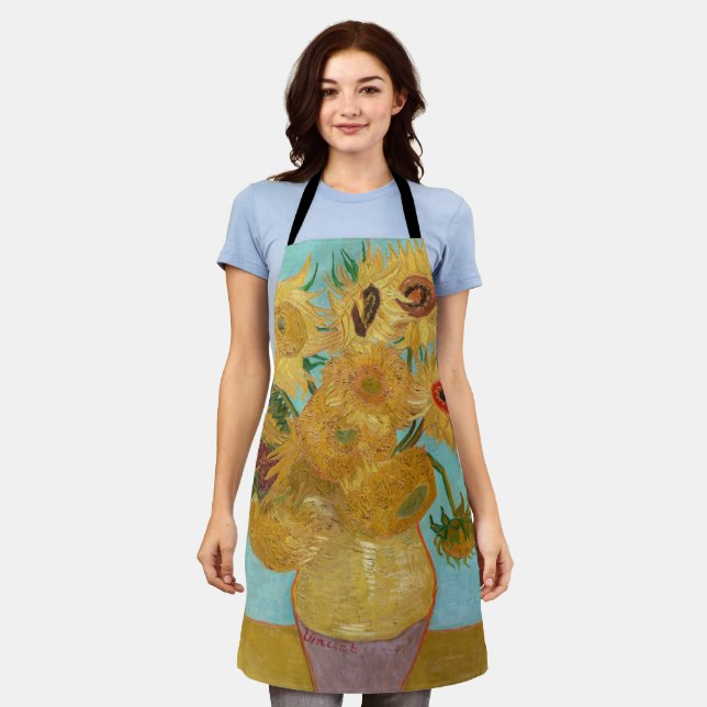 Delantal Vincent Van Gogh - Jarrón con doce girasoles (Gastado)