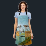 Delantal Vincent van Gogh - Puente Langlois en Arles #3<br><div class="desc">El puente Langlois en Arles - Vincent van Gogh,  Oil on Canvas,  1888,  Arles</div>