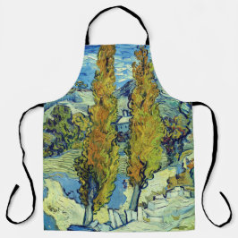 Delantal Vincent Van Gogh Two Poplars en Saint-Rémy